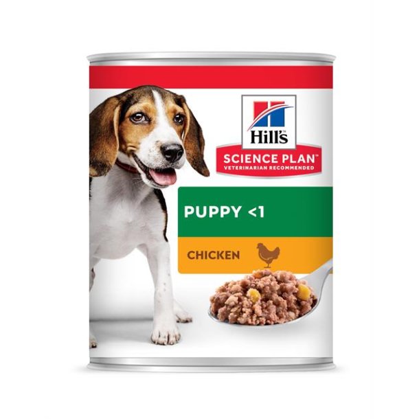 Hill's Science Plan Puppy Medium Savoury Chicken Dse hundefoder - 370 g.